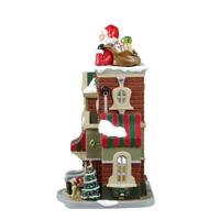Lemax the santa shop verlicht kersthuisje Caddington Village 2024 - thumbnail