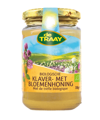 Klaver- met bloemenhoning bio 350 Gram