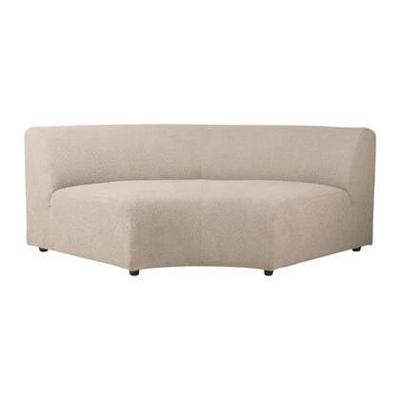 HKliving Jax bank round Boucle Taupe