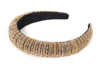 Glitter haarband goud - thumbnail