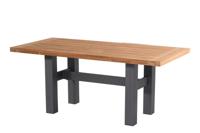 Hartman Tuintafel 'Sophie Yasmani' Teakhout, 180 x 95cm, kleur Naturel/Antraciet - thumbnail