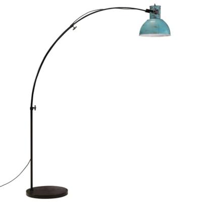 VidaXL Vloerlamp 25 w e27 150 cm verweerd blauw
