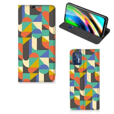 Motorola Moto G9 Plus | Hoesje met Magneet | Funky Retro