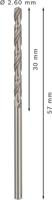 Bosch Accessoires Metaalboren HSS-G, Standard 2,6 x 30 x 57 mm 10st - 2608585478 - thumbnail