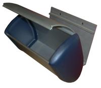 WAND-AFVALBAK 3,5L RAL 5011 (3280) - thumbnail