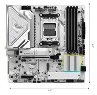ASRock B850M Steel Legend Moederbord Socket AMD AM5 Vormfactor Micro-ATX Moederbord chipset AMD® B850 - thumbnail