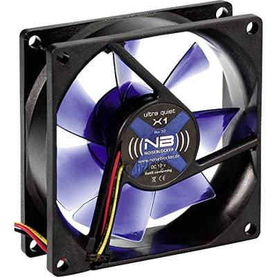 NoiseBlocker BlackSilent X1 PC-ventilator (b x h x d) 80 x 80 x 25 mm NoiseBlocker BlackSilent X1 PC-ventilator (b x h x d) 80 x 80 x 25 mm