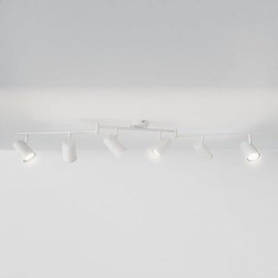 Riga - LED plafondlamp - 24 Watt 2070 Lumen - 6 spots - 4000K Neutraal wit - Draaibaar en dimbaar - GU10 - Kantelbaar - Plafondspot - IP20 Voor binnen - Wit