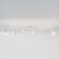 Riga - LED plafondlamp - 24 Watt 2070 Lumen - 6 spots - 4000K Neutraal wit - Draaibaar en dimbaar - GU10 - Kantelbaar - Plafondspot - IP20 Voor binnen - Wit - thumbnail
