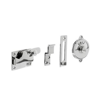 Intersteel WC-slot hendel vlak vrij/bezet chroom