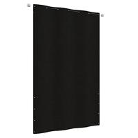 VidaXL Balkonscherm 140x240 cm oxford stof zwart - thumbnail