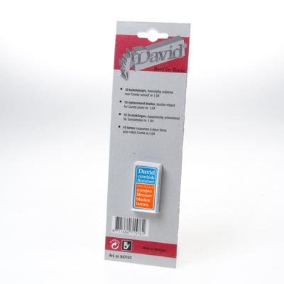 David reservemesjes voor combischaafje - 10 st - geblisterd