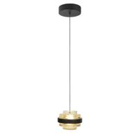Highlight HanglampDynasty zwart met amber glas - H5502.28 - thumbnail
