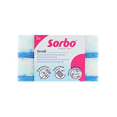 Sorbo Recycled schuurspons krasvrij 2st