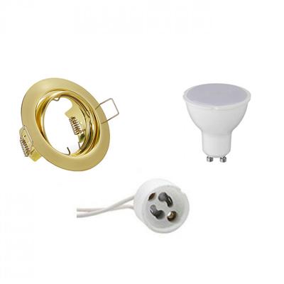 GU10 Inbouwspot Set - Mat Wit - Vierkant - Waterdicht IP65 - Philips - CorePro 840 36D - Dimbaar - Aigi - 4W - Natuurlijk Wit 4000K - 82mm