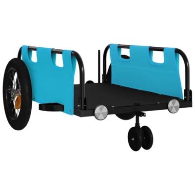 Fietstrailer oxford stof en ijzer blauw Fietstrailer oxford stof en ijzer blauw