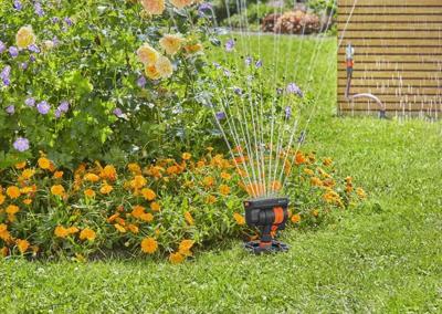 GARDENA Sprinklersysteem 08272-20 Startset Pipeline zwenksproeier Steekkoppeling GARDENA Sprinklersysteem 08272-20 Startset Pipeline zwenksproeier Steekkoppeling