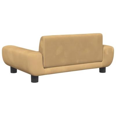 VidaXL Hondenmand 70x45x33 cm fluweel bruin VidaXL Hondenmand 70x45x33 cm fluweel bruin