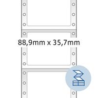 Etiket herma 8211 88.9x35.7mm 1-baans wit 4000st - thumbnail