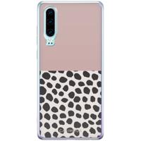 Huawei P30 siliconen hoesje - Pink dots - thumbnail