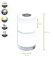 Lutec 8506201331 NOMA LED-tafellamp voor buiten 2.3 W RGB Wit - thumbnail