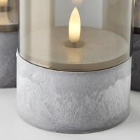 Kaars LED Brilliant Grijs Metaal 3 Stuks - thumbnail