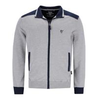 Heren homewear jasje Hajo grijs - thumbnail