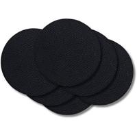 Cookinglife Onderzetters - Vegan leer - Zwart - ø 10 cm - 6 Stuks - thumbnail