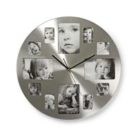 Nedis CLWA003PH40 Ronde Wandklok Diameter 40 Cm Fotolijst Zilver - thumbnail