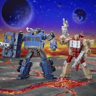Transformers Legacy United Doom 'n Destruction-collectie, Mayhem Attack Squad Converting Action Figure 4-pack, breakdown & Windsweeper, 8+ jaar (exclusief Amazon) Transformers Legacy United Doom 'n Destruction-collectie, Mayhem Attack Squad Converting Action Figure 4-pack, breakdown & Windsweeper, 8+ jaar (exclusief Amazon)