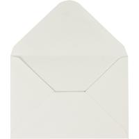 Creativ Company Enveloppen, afmeting envelop 11,5x16 cm, 110 gr, off-white, 10 stuk/ 1 doos - thumbnail