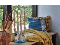 Villa Collection Styles Sierkussen 45 x 45 cm - Oranje/Rood - thumbnail