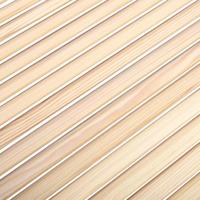 Kastdeuren met lamellen 2 st 99,3x49,4 cm massief grenenhout - thumbnail