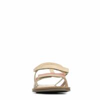 Leren meisjessandalen Diamanto Diva KICKERS® metallic koraalroze - thumbnail