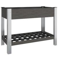VidaXL Plantenbak verhoogd met schap 100x50x75 cm hkc - thumbnail