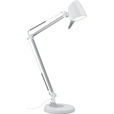 LED Bureaulamp 5W - Dimbaar & Aanpasbare Kleur - Mat Wit Aluminium