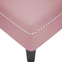 Chaise longue met kussen en rechterarmleuning fluweel roze - thumbnail