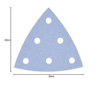 Festool 3-hoek schuurpapier 93mm (100x) - Granat - korrel 240 - 497398 - thumbnail