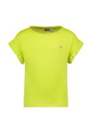 Like Flo Meisjes t-shirt slub metallic - Lime groen - thumbnail
