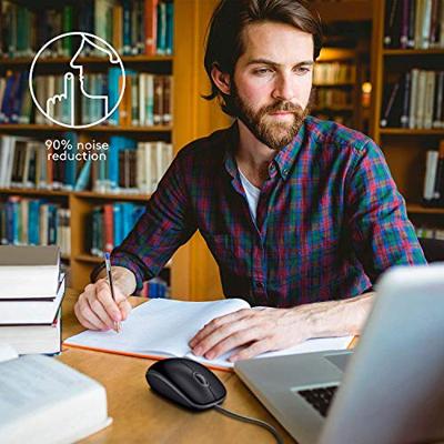 Logitech M110 stille muis mid gray Logitech M110 stille muis mid gray