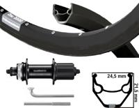 Kgs achterwiel zwart 28/29 inch 622 zac2000 zw/zw/rvs cas 8-10 centerl - thumbnail