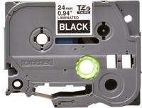 Labeltape Brother TZe, TZ TZe-355 PET Tapekleur: Zwart Tekstkleur:Wit 24 mm 8 m - thumbnail