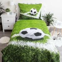 Voetbal Dekbedovertrek Corner - Eenpersoons - 140 x 200 cm - Groen - thumbnail