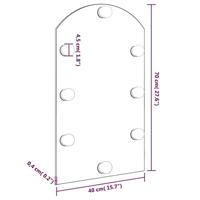 VidaXL Spiegel met led-verlichting boog 70x40 cm glas - thumbnail