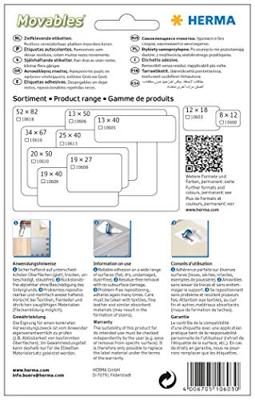 Etiket HERMA 10603 12x18mm verwijderbaar 1344 etiketten