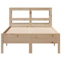 Bedframe zonder matras massief grenenhout 120x190 cm - thumbnail