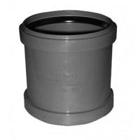 Overschuifmof dubbele manchet 32 mm PVC - thumbnail