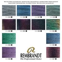 Rembrandt Professionele Aquarelverf Metalen Set - 12 Napjes + 1 Penseel - thumbnail
