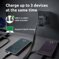 Oplader INTENSO GaN W100ACC Zwart 100 W - thumbnail