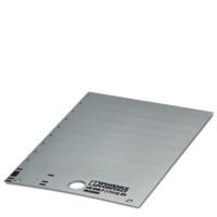 Phoenix Contact 0828880 US-EMLP (17X15) SR Apparaatmarkering Montagemethode: Plakken Zilver Aantal markeringen: 540 10 katernen - thumbnail